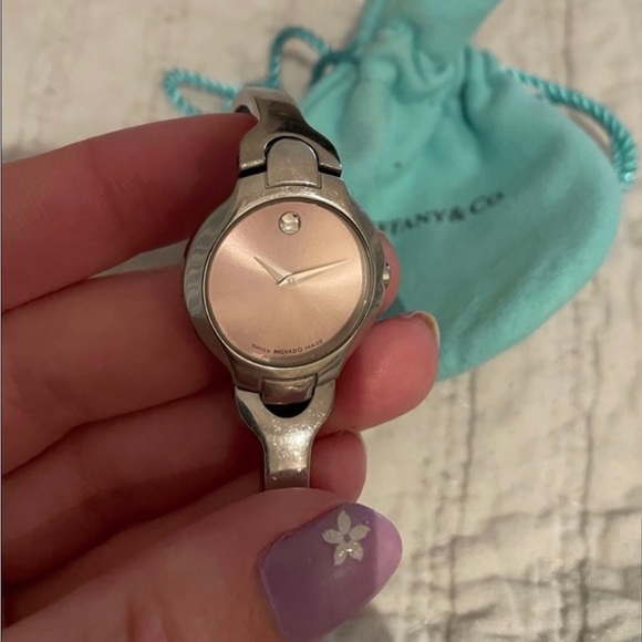 Movado pink faced rare watch - Picture 7 of 7